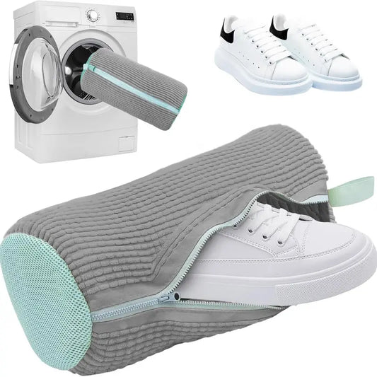 Shoe Wash Bag for Washing Machine – Protect Your Sneakers & Footwear – Mesh Laundry Accessory