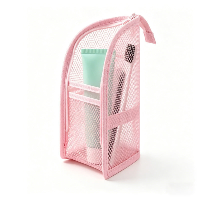 🔥LAST CHANCE!! ✨BUY 1 GET 1 FREE!!!🔥Mesh Zipper Travel Pouch – Leak-Proof Multi-Pocket Organizer for Toiletries & Makeup