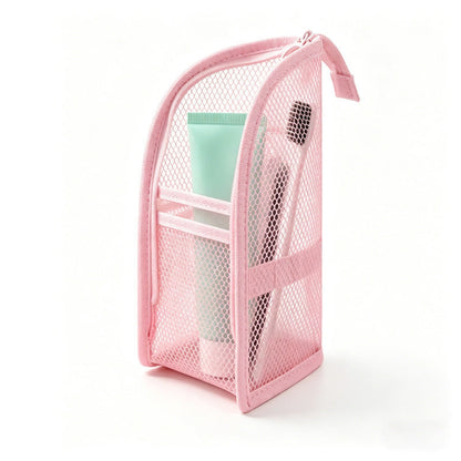 🔥LAST CHANCE!! ✨BUY 1 GET 1 FREE!!!🔥Mesh Zipper Travel Pouch – Leak-Proof Multi-Pocket Organizer for Toiletries & Makeup