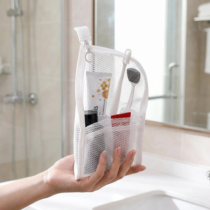 🔥LAST CHANCE!! ✨BUY 1 GET 1 FREE!!!🔥Mesh Zipper Travel Pouch – Leak-Proof Multi-Pocket Organizer for Toiletries & Makeup