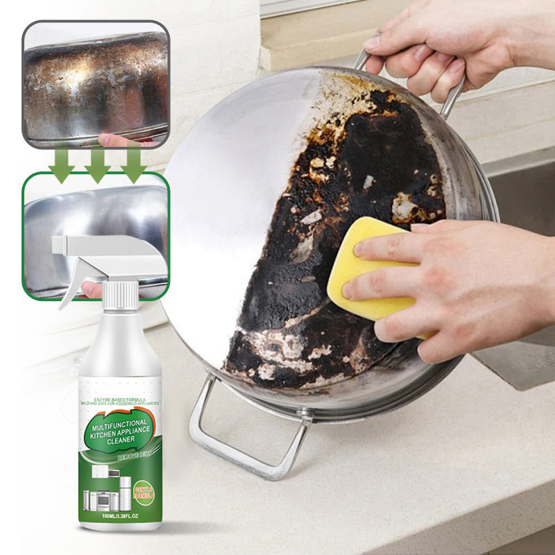 2026NEW🍋 Natural Enzyme Kitchen Cleaner – Chemical-Free Powerful Degreaser, Citrus-Scented Multi-Surface Spray for Grease, Grime & Odor