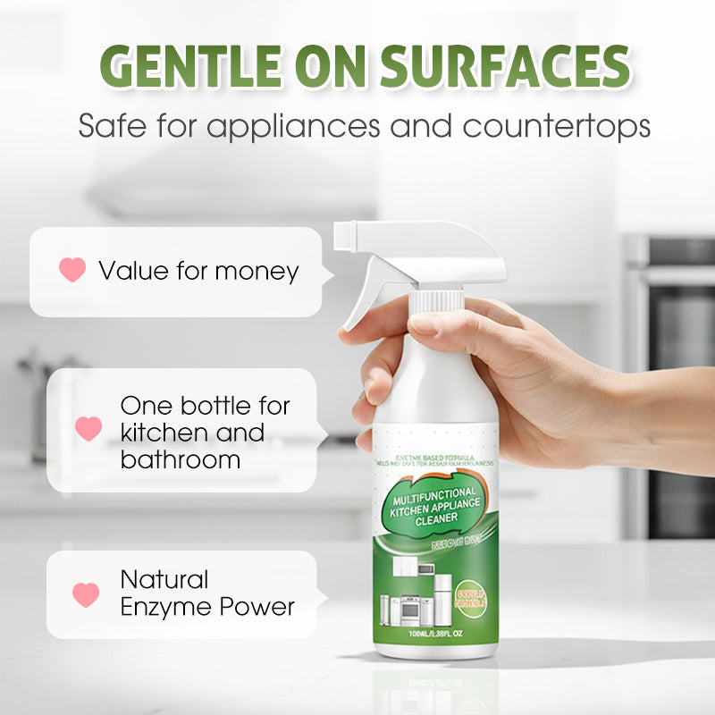 2026NEW🍋 Natural Enzyme Kitchen Cleaner – Chemical-Free Powerful Degreaser, Citrus-Scented Multi-Surface Spray for Grease, Grime & Odor