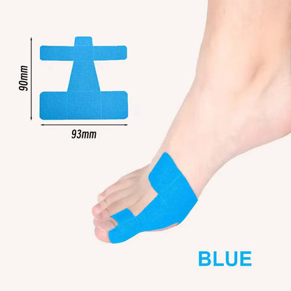 🔥 60PCS Pre-Cut Bunion Correction Kinesiology Tape – Elastic, Breathable & Hypoallergenic Latex-Free Toe Support Strips, Waterproof Adhesive Foot Patch for Hallux Valgus Pain Relief & Toe Alignment (One Size Fits All)