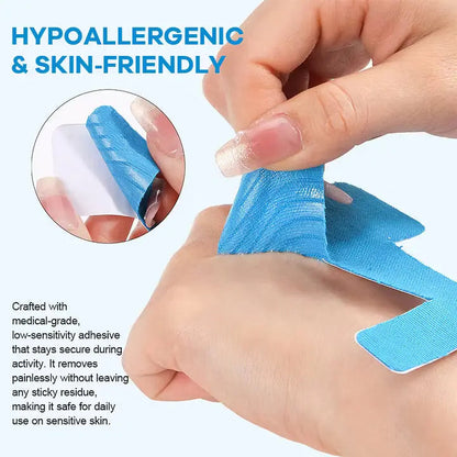 🔥 60PCS Pre-Cut Bunion Correction Kinesiology Tape – Elastic, Breathable & Hypoallergenic Latex-Free Toe Support Strips, Waterproof Adhesive Foot Patch for Hallux Valgus Pain Relief & Toe Alignment (One Size Fits All)