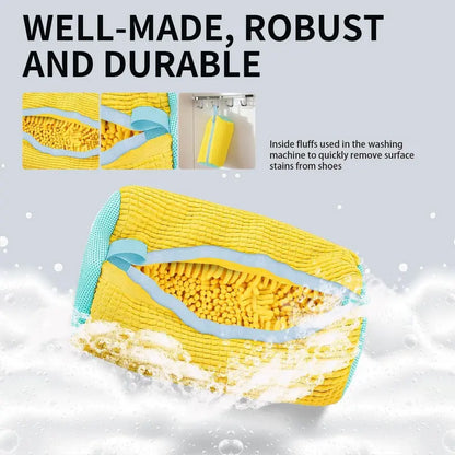 Shoe Wash Bag for Washing Machine – Protect Your Sneakers & Footwear – Mesh Laundry Accessory