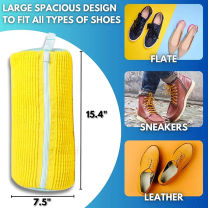 Shoe Wash Bag for Washing Machine – Protect Your Sneakers & Footwear – Mesh Laundry Accessory