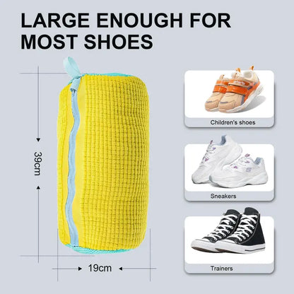Shoe Wash Bag for Washing Machine – Protect Your Sneakers & Footwear – Mesh Laundry Accessory