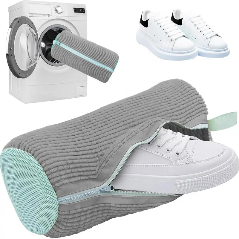 Shoe Wash Bag for Washing Machine – Protect Your Sneakers & Footwear – Mesh Laundry Accessory