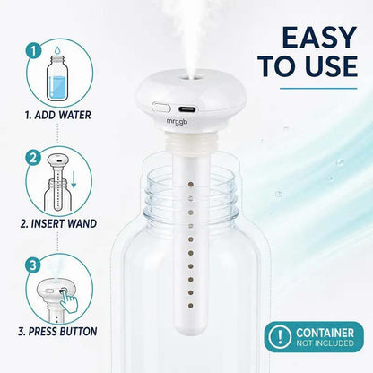 Mini USB Cool Mist Portable Donut Humidifier, Unlimited Water Tank, Small Desktop Mist Maker 💧
