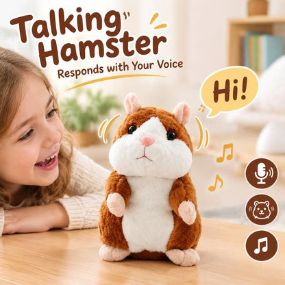 🥳2026 BESTSELLER🥳💞100K+ SOLD! 🐹✨ 50% OFF! Talking Hamster Plush – mimics your voice, auto head-shaking, endless laughs for kids & adults. The ultimate gift & pet toy! 🎁💚